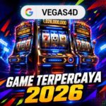VEGAS4D menampilkan mesin slot dengan jackpot besar 1,026,000,000 dan visual neon futuristik 2026
