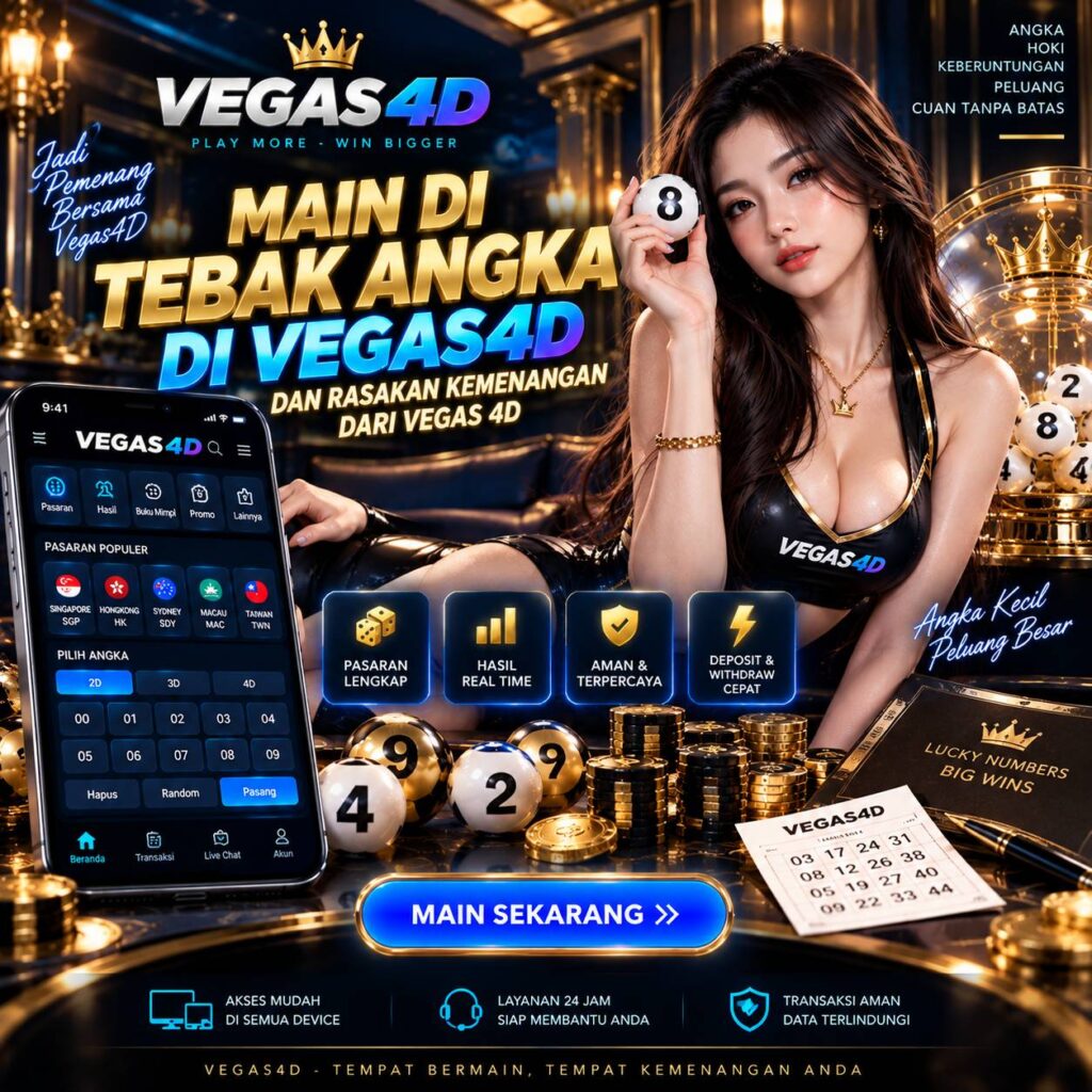 Tebak angka Vegas4D dengan pilihan angka 2D 3D dan 4D